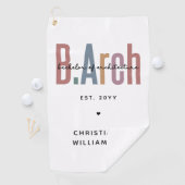 カスタムBArch建築学士卒業 ゴルフタオル (インサイチュ)