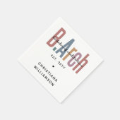 カスタムBArch建築学士卒業 スタンダードカクテルナプキン (角)