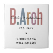 カスタムBArch建築学士卒業 タイル (正面)