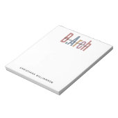 カスタムBArch建築学士卒業 ノートパッド (回転)