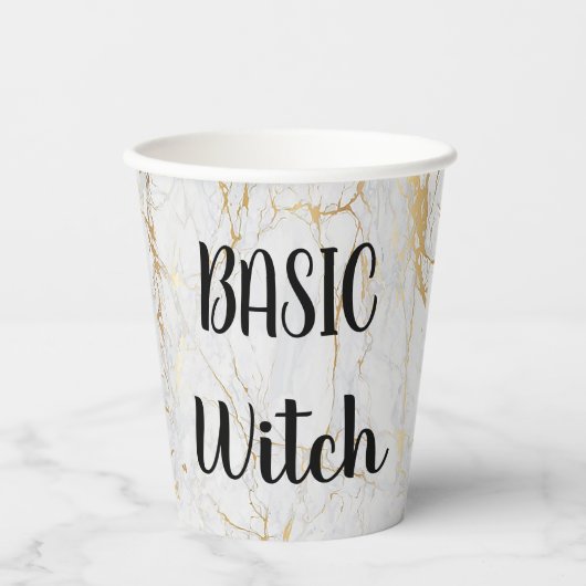 カスタムBASIC WITCH BROOMおもしろい クール Eutiful Cute 紙コップ (正面)