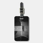 カスタムBass Guitar音楽モダンテンプレート追加文字 ラゲッジタグ (正面縦)