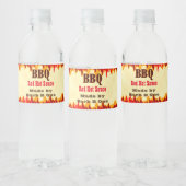 カスタムBBQホットソースラベル 赤い炎 ペットボトルラベル (ボトル)