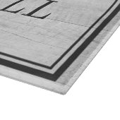 カスタムBBQホワイトウッド名のギフト結婚プレゼント カッティングボード (角)