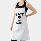 カスタムBBQ恋人グリラーパパ母の生活は良い エプロン (インサイチュ)