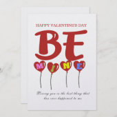 カスタムBe Mine Valentineパーソナライズされた's Day Card シーズンカード (正面/裏面)