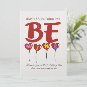 カスタムBe Mine Valentineパーソナライズされた's Day Card シーズンカード