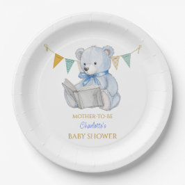 カスタムBearの読本Baby Shower ペーパープレート