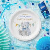 カスタムBearの読本Baby Shower ペーパープレート (パーティー)