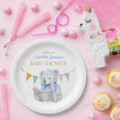 カスタムBearの読本Baby Shower ペーパープレート (パーティー)