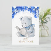 カスタムBearの読本Baby Shower 招待状 (スタンド正面)