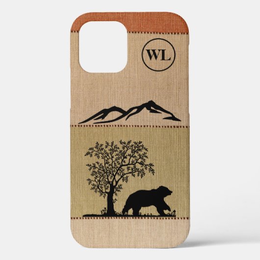 カスタムBearシルエットApple iPhone 12タフケース Case-Mate iPhoneケース (裏面)