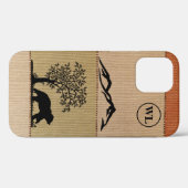 カスタムBearシルエットApple iPhone 12タフケース Case-Mate iPhoneケース (裏面 (横))