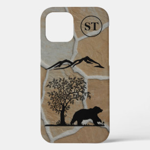 カスタムBearシルエットApple iPhone 12タフケース 12ケース