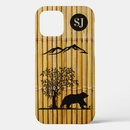 カスタムBearシルエットApple iPhone 12タフケース Case-Mate iPhoneケース (裏面)