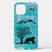 カスタムBearシルエットApple iPhone 12タフケース Case-Mate iPhoneケース (裏面)