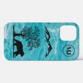 カスタムBearシルエットApple iPhone 12タフケース Case-Mate iPhoneケース (裏面 (横))