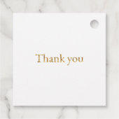 カスタムBear's読 a book Thank you Baby Shower フェイバータグ (裏面)