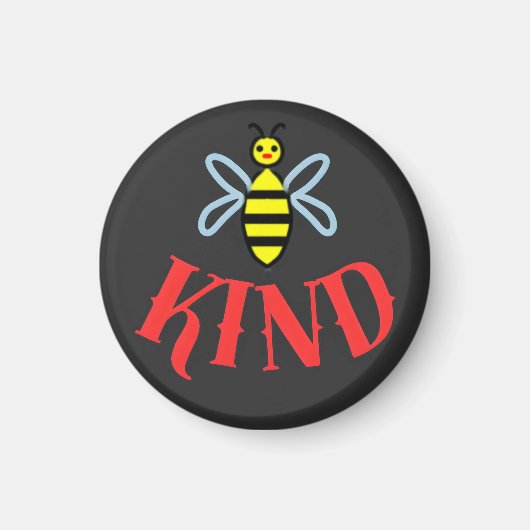 カスタムBee Kind オーダーメイドギフトTシャツ マグネット (正面)