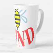 カスタムBee Kind パーソナライズドギフト カフェラテマグ (右アングル)