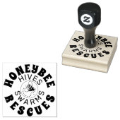 カスタムBEE RESCUE 2ロゴ画像ゴム印 ラバースタンプ (押印)