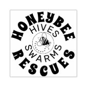 カスタムBEE RESCUE 2ロゴ画像ゴム印 ラバースタンプ (インプリント)