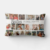 カスタムBesties 18 Photo Collage ランバークッション (裏面)