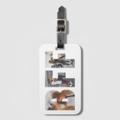 カスタムBFFフォトコラージュ最高の友友 ラゲッジタグ (正面縦)