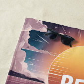 カスタムBFFフリ最高のーズチビ(小さくかわいく書いた感じ)BFF パーソナライズされた ビーチタオル (インサイチュ)