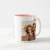 カスタムBFF 4EVAフォトマグ ツートーンマグカップ (正面右)