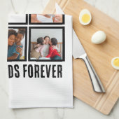 カスタムBFF Friends最高の Forever 8 Photo Collage キッチンタオル (四つ折り)