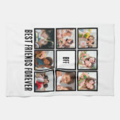 カスタムBFF Friends最高の Forever 8 Photo Collage キッチンタオル (横)