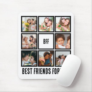 カスタムBFF Friends最高の Forever 8 Photo Collage マウスパッド