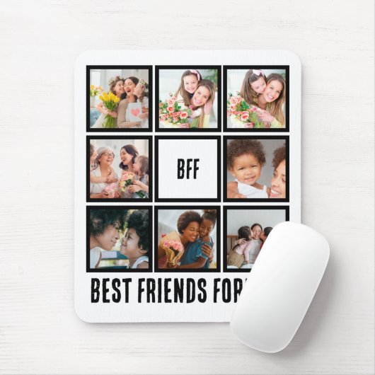 カスタムBFF Friends最高の Forever 8 Photo Collage マウスパッド (マウス)