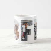 カスタムBFF Friends 最高の Forever 3フォトコラージュ コーヒーマグカップ (中央)