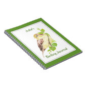 カスタムBirder Journal水色スパロー ノートブック (右側)