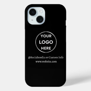 カスタムBlack Business Logoブランド iPhone 15ケース