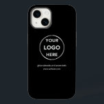 カスタムBlack Business Logoブランド Case-Mate iPhone 14ケース<br><div class="desc">このカスタマイズ可能なオッターボックスIphone 14 Proケースでブランドを宣伝。このデザインは、独自のロゴとソーシャルメディア情報を備え、宇宙のホームページのアドレスのカスタム情報も備えている。景品、トレードショー、その他のプロモーションイベントに最適。パーソナ救済リゼーションが必要以下の連絡メッセージボタンを使用してサポートを受ける。</div>