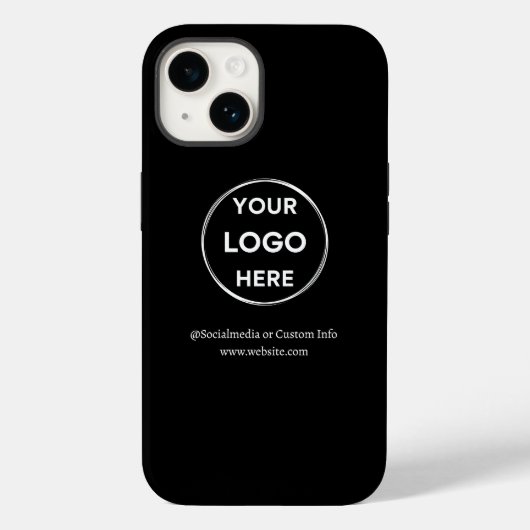 カスタムBlack Business Logoブランド Case-Mate iPhoneケース (裏面)