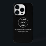 カスタムBlack Business Logoブランド iPhone 14 Proケース<br><div class="desc">このカスタマイズ可能なIphone 14 Proケースでブランドを宣伝。このデザインは、独自のロゴとソーシャルメディア情報を備え、宇宙のホームページのアドレスのカスタム情報も備えている。景品、トレードショー、その他のプロモーションイベントに最適。パーソナ救済リゼーションが必要以下の連絡メッセージボタンを使用してサポートを受ける。</div>