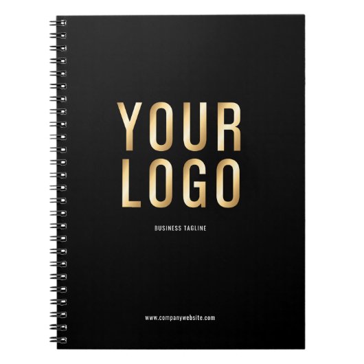 カスタムBlack Company Logo Promotion Notebook ノートブック (正面)