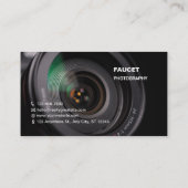 カスタムBlack Full Photo Photography 名刺 (裏面)