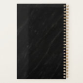 カスタムBlack Marble Business Logo従業員名 プランナー手帳 (裏面)