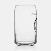 カスタムBlack Script Business Promotion Addロゴ ガラス缶 (右)