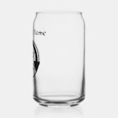 カスタムBlack Script Business Promotion Addロゴ ガラス缶 (左)