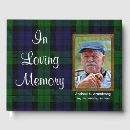 カスタムBlack Watchタータンチェック「In Loving Memory」写真 ゲストブック