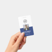 カスタムBlue Businessロゴ従業員の写真IDバッジ バッジ (手持ち)