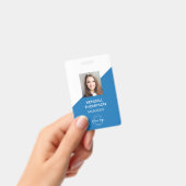カスタムBlue Employee Photo Company Security バッジ (手持ち)