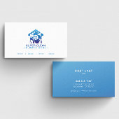 カスタムBlue Home Cleaning Organizer名刺 名刺