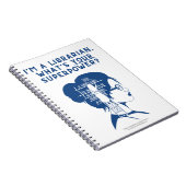 カスタムBlue Librarianスパイラルノート ノートブック (右側)